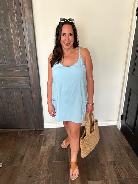 We've got a free people look for less. I think this is great for going to the pool, running errands, an everyday comfy mom outfit. I'm wearing an XL

#LTKFindsUnder50 #LTKSeasonal #LTKStyleTip