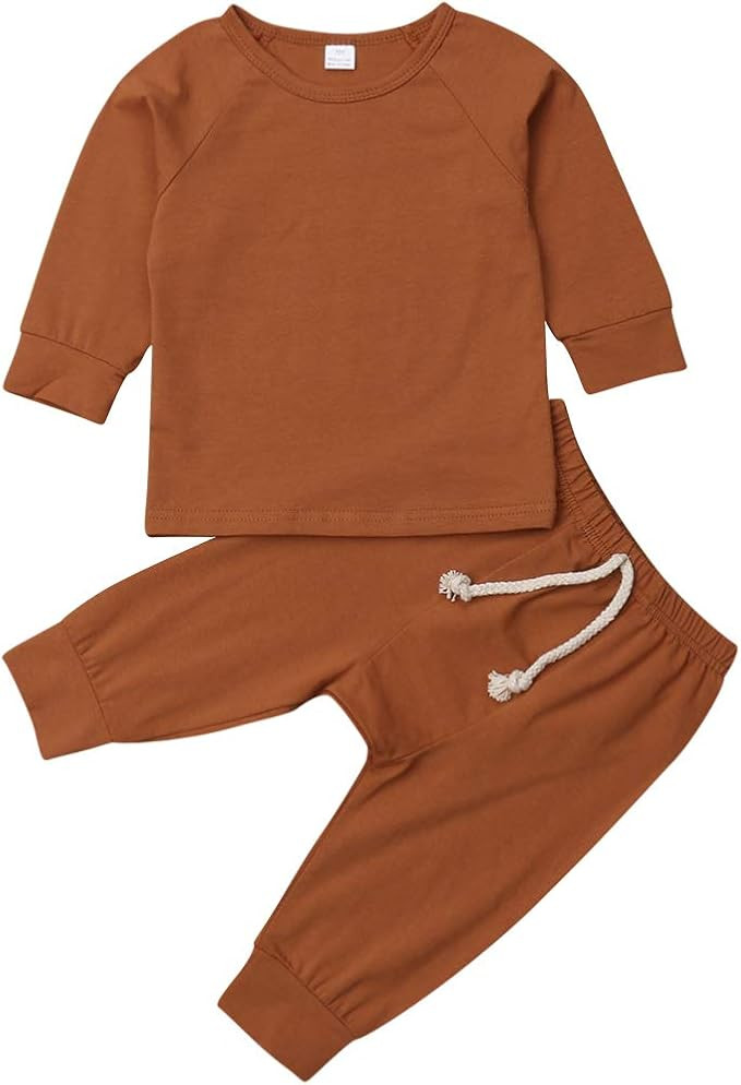 Madjtlqy Toddler Kids Baby Pjs Pants Set Nightgown Sleepwear Nightwear Casual Homewear Pajamas fo... | Amazon (US)