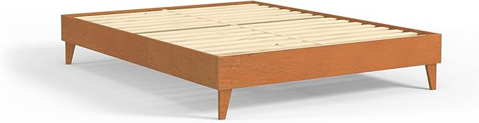 eLuxurySupply Wood Bed Frame | Made with 100% New Zealand Pine | Solid Mattress Platform Foundati... | Amazon (US)