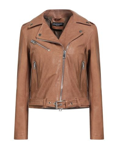 Street Leathers Woman Jacket Brown Size S Leather | YOOX (US)