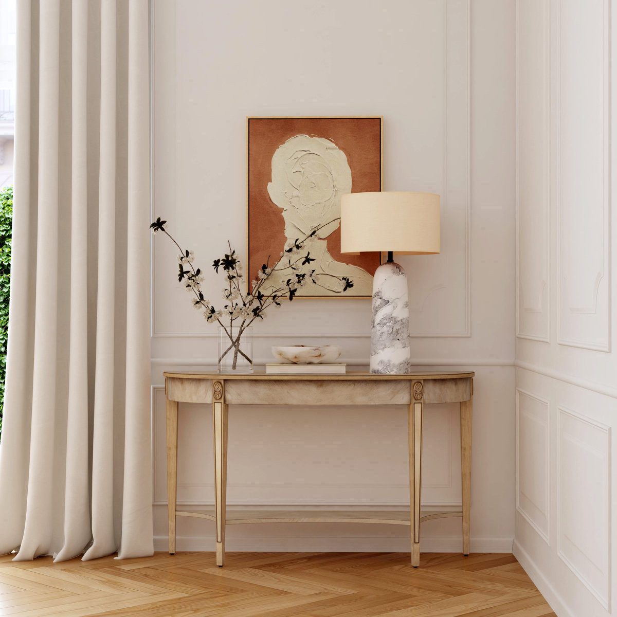 Demilune console table on sale ✨ French furniture large console
Table