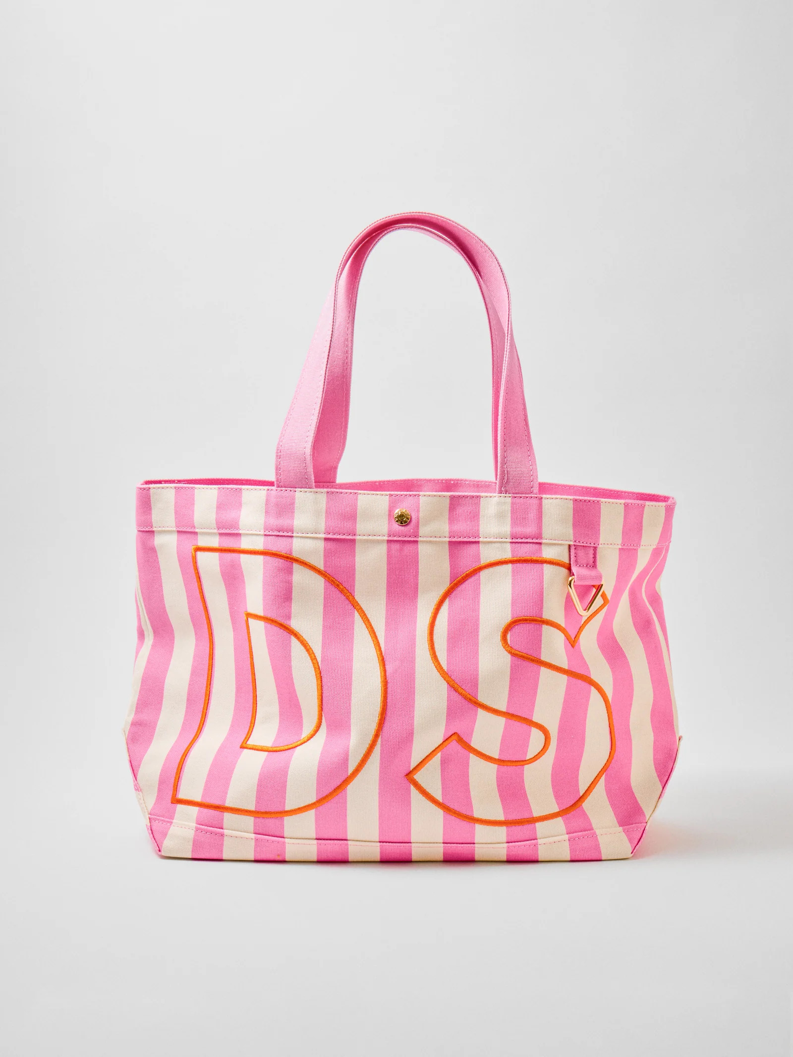 Striped Custom Alpha Tote - Custom Flamingo | BaubleBar