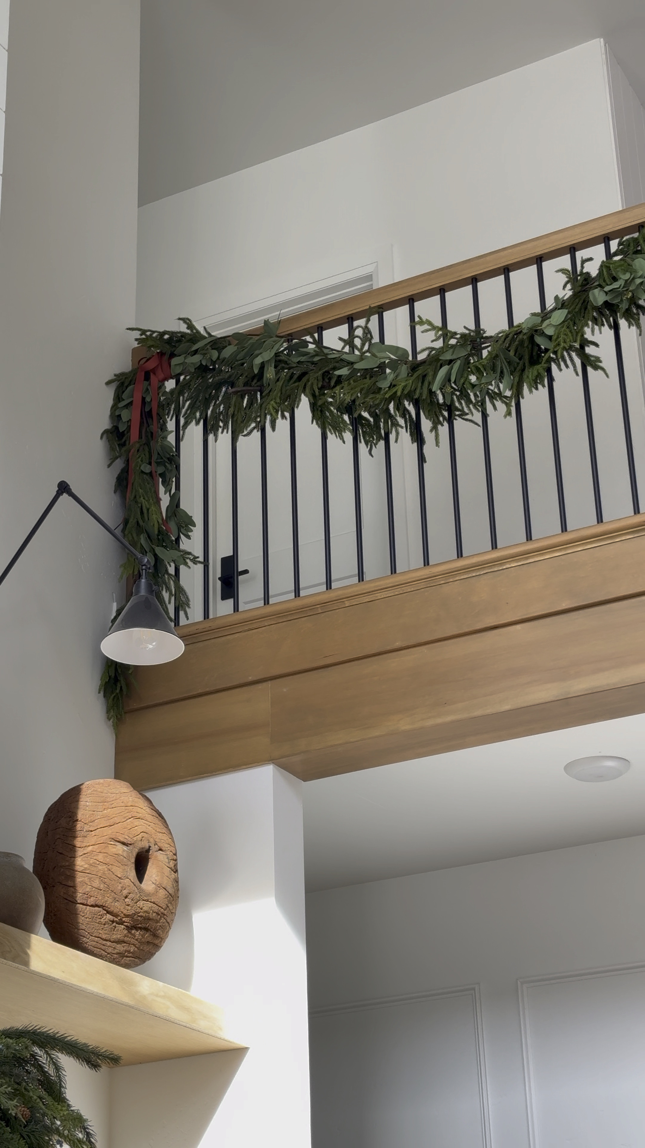 My railing garland! 

5 15’ Norfolk garland 
5 seeded eucalyptus garland 

#LTKHome #LTKHoliday #LTKSeasonal