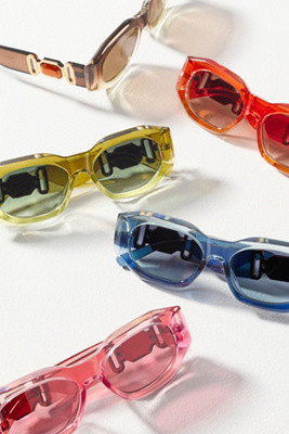 I-SEA Ombre Deco Rectangle Sunglasses | Anthropologie (US)