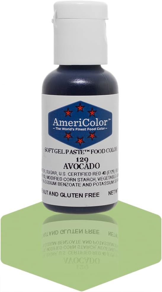 Americolor Soft Gel Paste Food Color.75-Ounce, Avocado Green | Amazon (US)