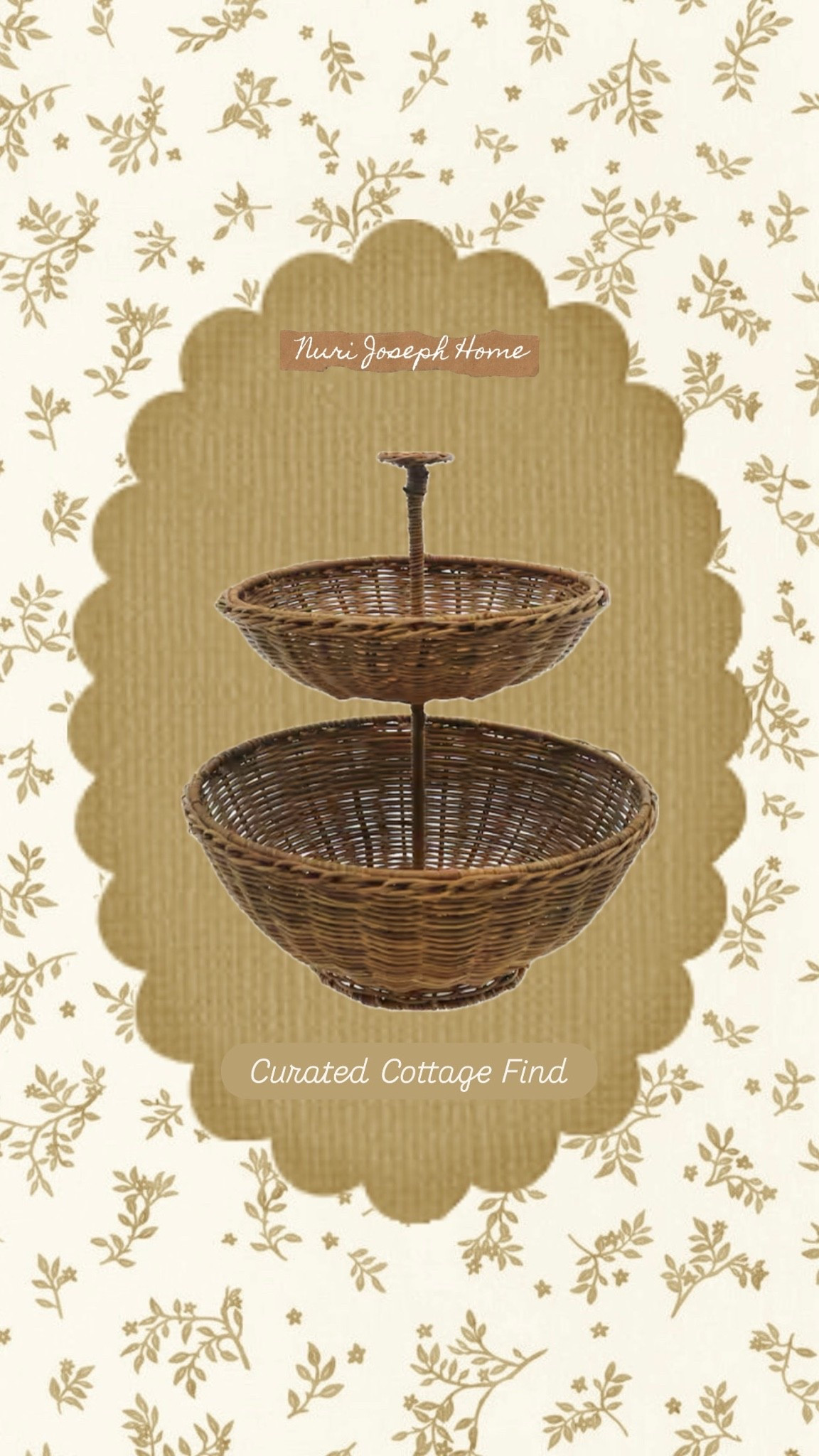 Two Tier basket, cottage home decor 
Fall Home Decor, cozy cottage finds

#LTKSeasonal #LTKHome #LTKSaleAlert