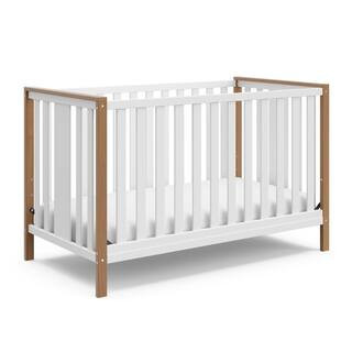 Modern Pacific Vintage Driftwood 4-in-1 Convertible Crib | The Home Depot