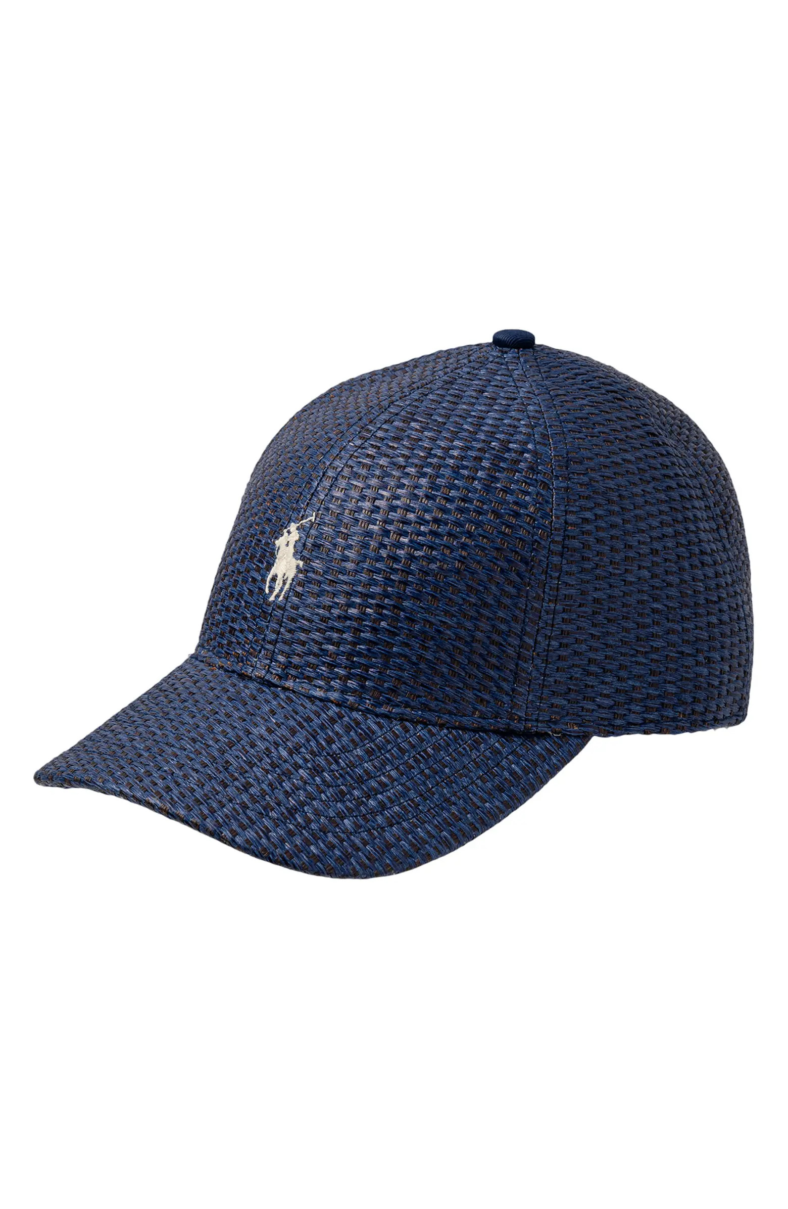 Embroidered Logo Straw Baseball Cap | Nordstrom