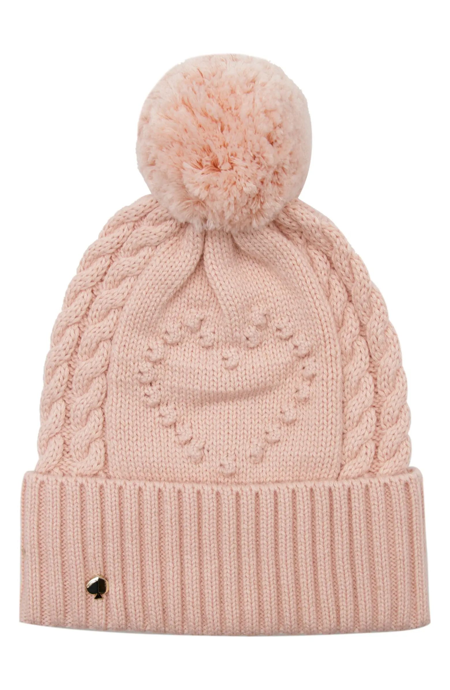 kate spade new york heart bobble beanie | Nordstrom | Nordstrom