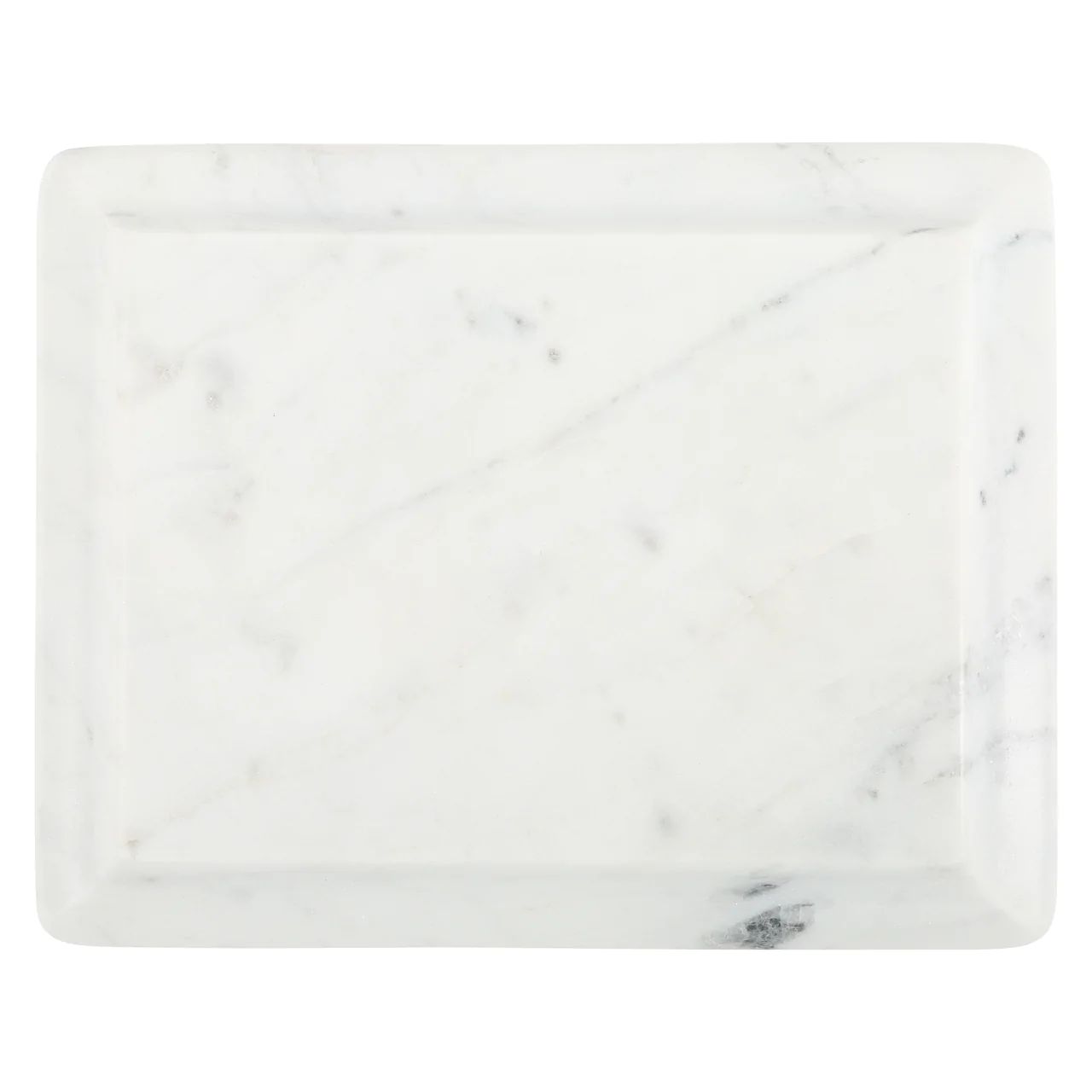 Small Ogee Slab in White Marble | Burke Decor