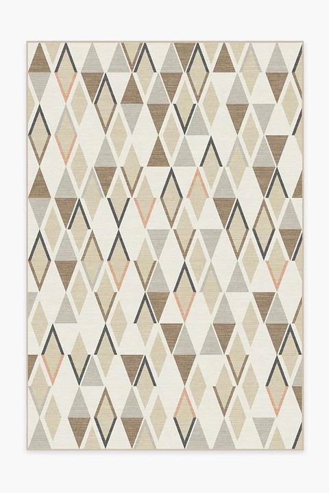 Pico Diamond Sandstone Rug | Ruggable