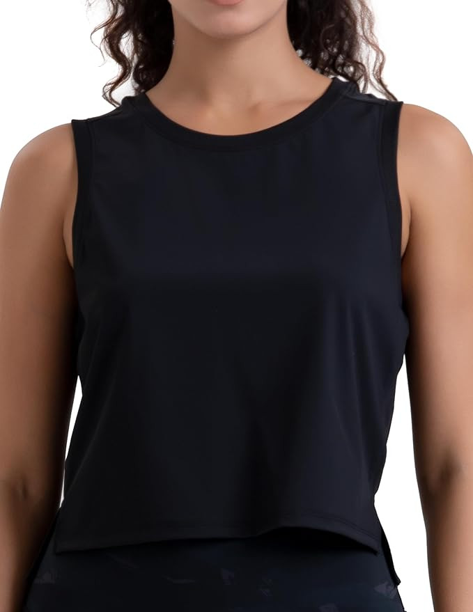 Colorfulkoala Women's Breezy Mesh Back Muscle Tank Loose Fit Workout Tops | Amazon (US)