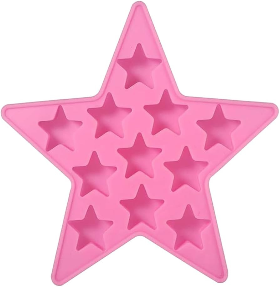 Five Star Shaped Cool Silicone Ice Cube Tray Freeze Mold Maker Tools Pentagram Ice Trays Club Bar... | Amazon (US)