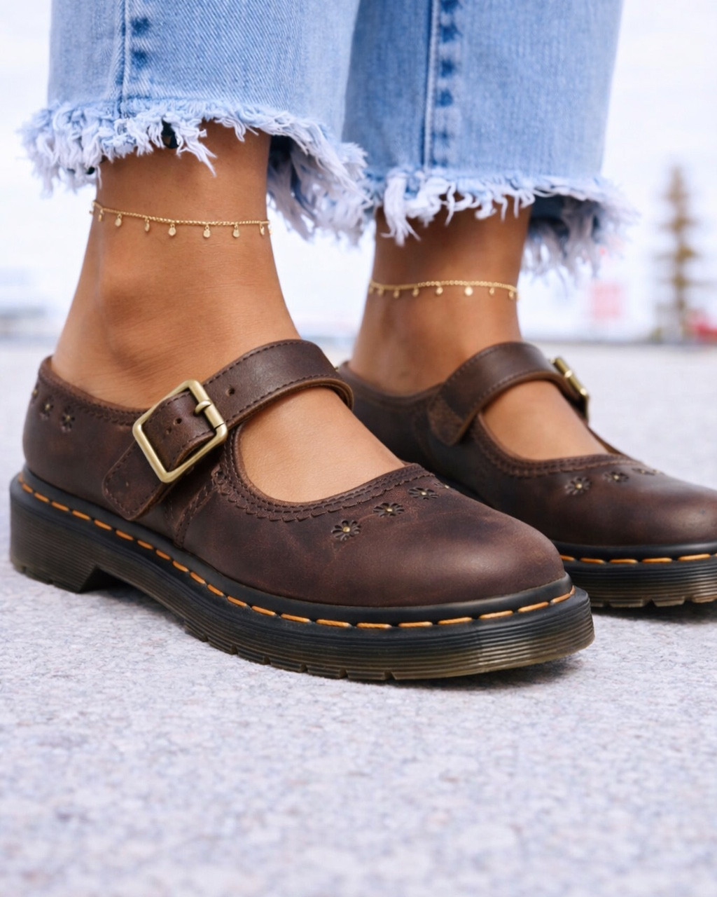 The Floral Mary Jane Doc Martens are so cute to style with cropped jeans for that Spring style.

#LTKdayinmylife