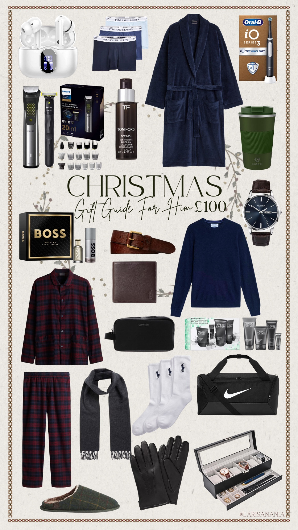Christmas Gift Guide for him. Many items are already included in the Black Friday Sale. Some items are under £100 but the majority are under £50.

#LTKsale #LTKCyberWeek #LTKgiftguide