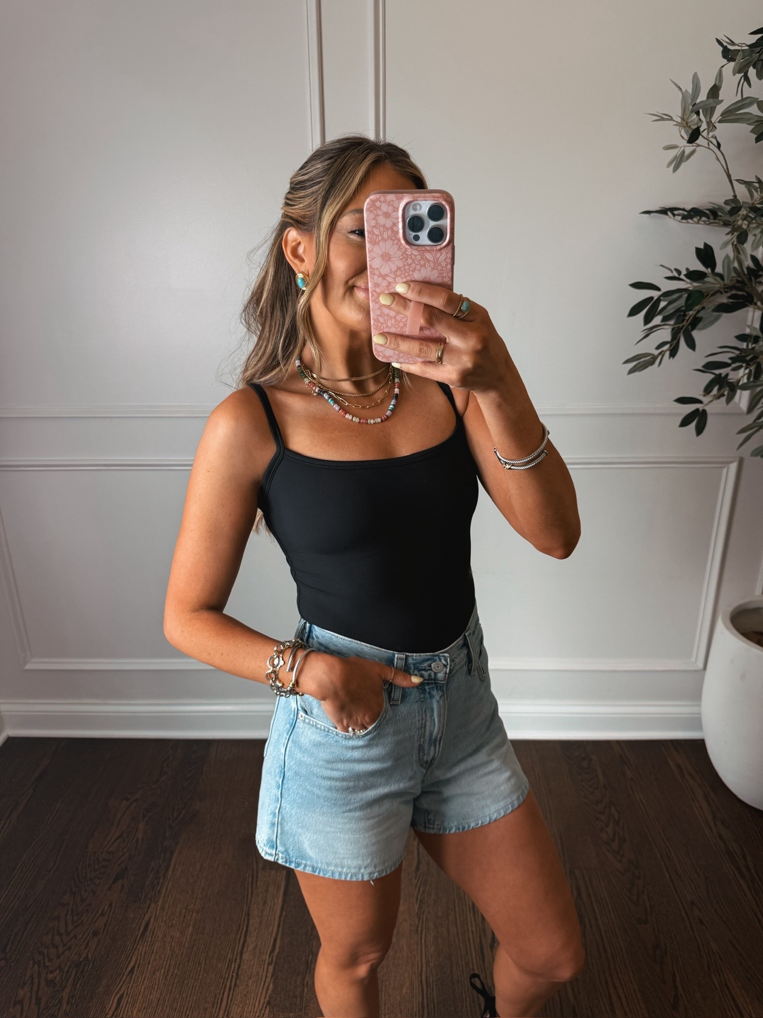 Summer outfit 2026 spring outfit idea, Jean shorts, 

#LTKSeasonal #LTKootd #LTKgrwm