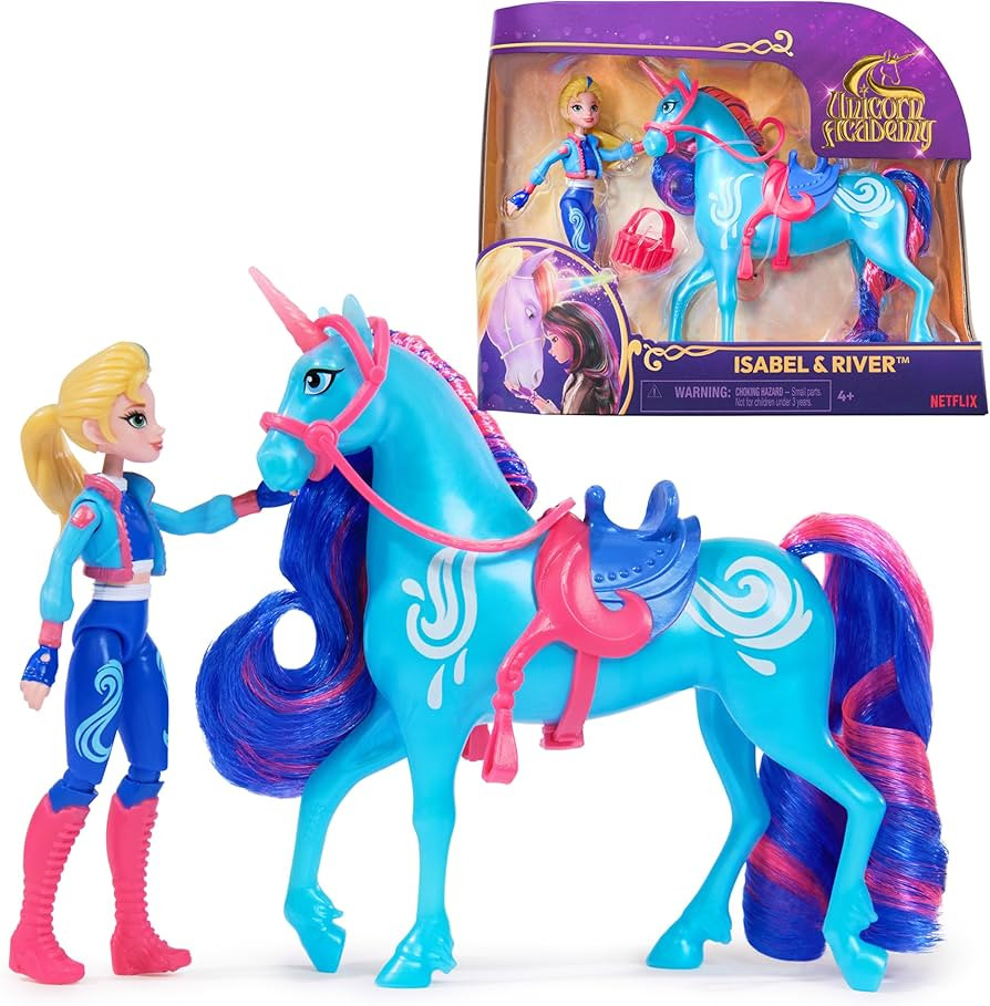 Unicorn Academy, Isabel & River Set with 2 Riding Accessories & Hair Styling Tool, Dolls & Unicor... | Amazon (US)
