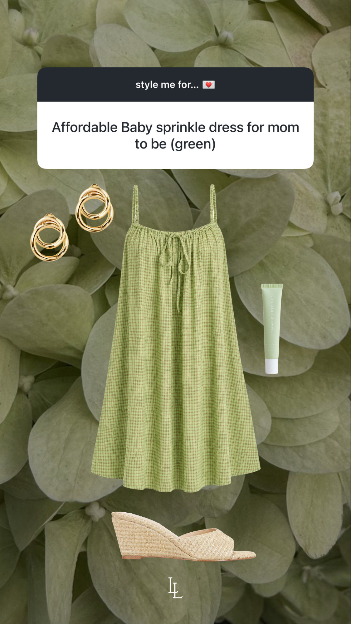 outfit inspo for an affordable green sprinkle dress for mom! Bump friendly dress.  

 #LTKootd #LTKBump