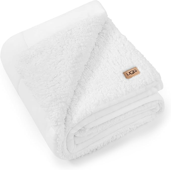 UGG Nita Throw Blanket Soft Reversible Plush Throw for Couch or Bed Washable Warm Fluffy Blanket ... | Amazon (US)