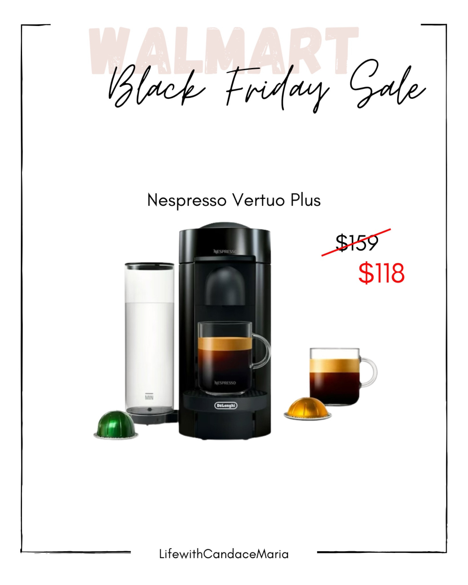 Nespresso Vertuo Plus Black Friday Sale
#blackfriday #walmartblackfridaysale #nespressovertuoplus 

#LTKhome #LTKHoliday #LTKCyberweek