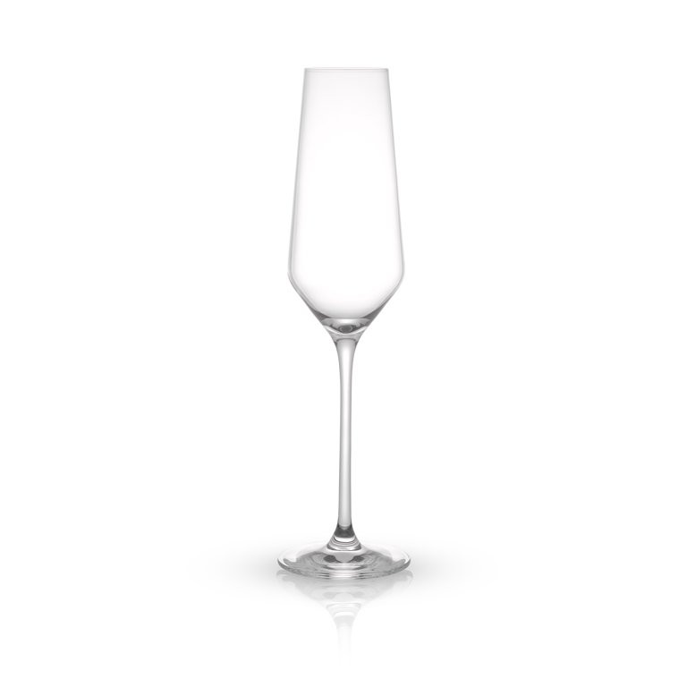 JoyJolt Layla Italian Crystal Champagne Flute, 6.7 ounces (Set of 4) - Walmart.com | Walmart (US)