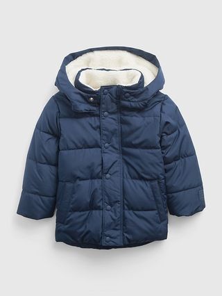 Toddler Sherpa-Lined Puffer Jacket | Gap (US)