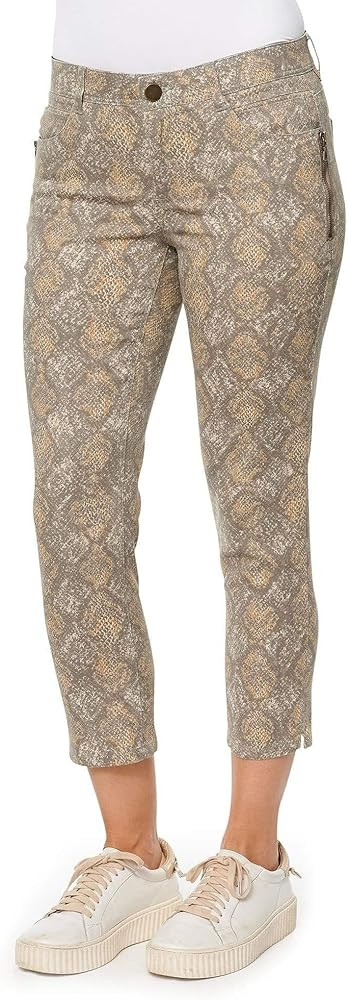 Democracy Women's Ab Technology Snakeskin Print Jeans in Honey Gold Taupe | Amazon (US)