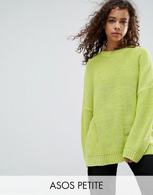 ASOS PETITE Oversized Chunky Sweater | ASOS US