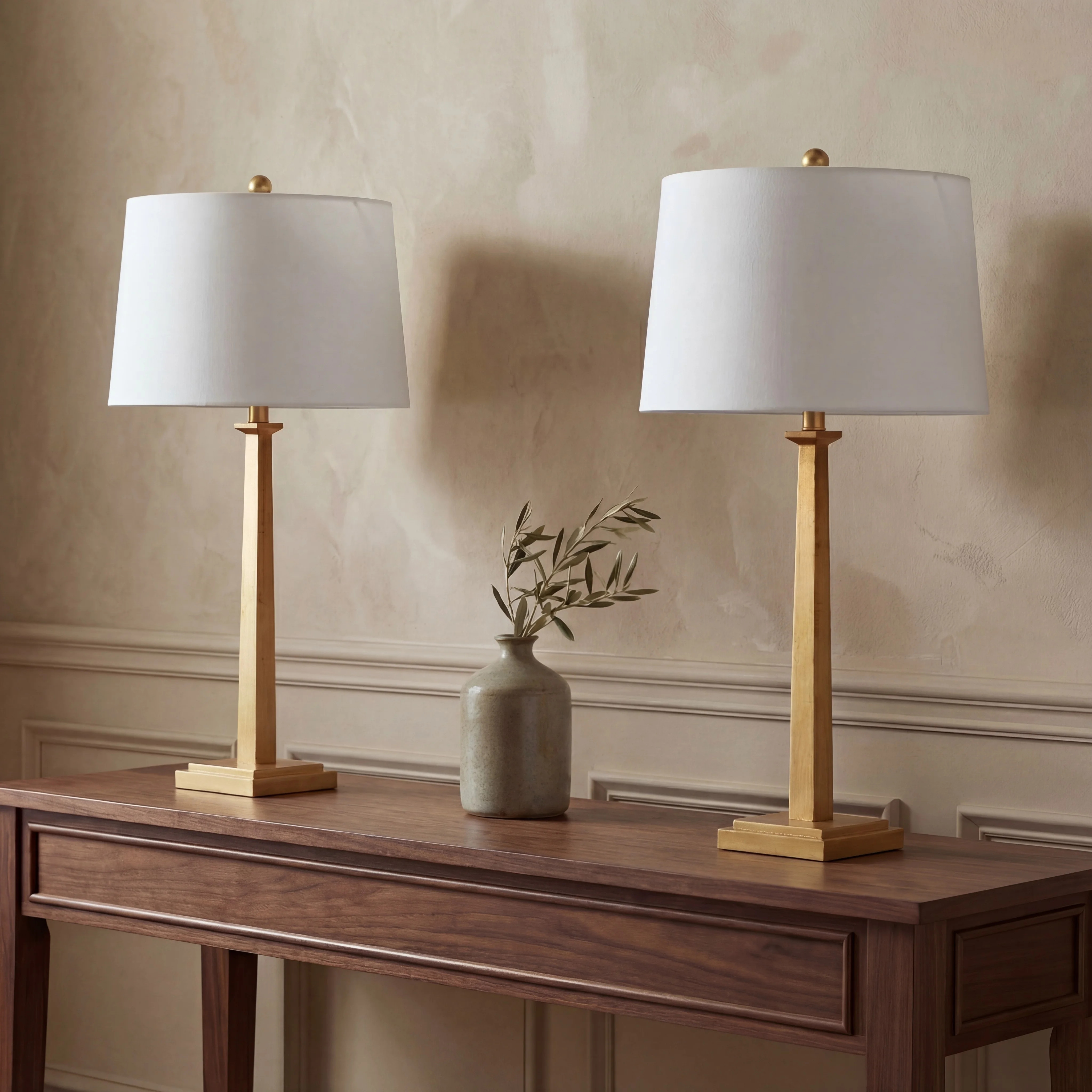 SAFAVIEH Andino Modern 31.5 In. High Table Lamp, Gold, Set of 2 | Walmart (US)