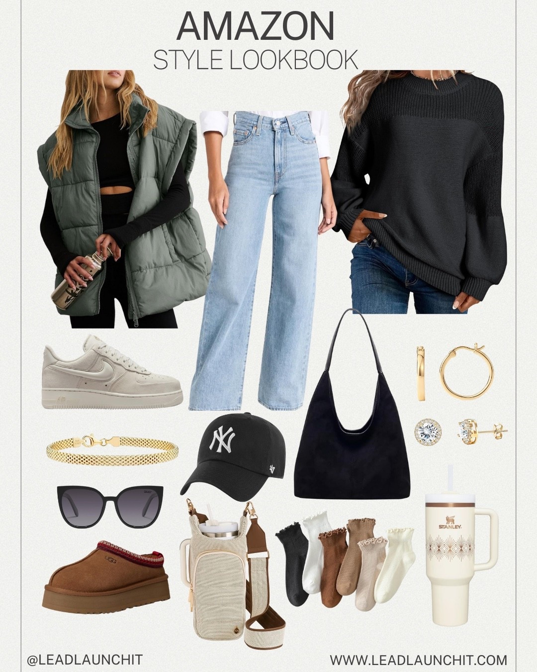 This entire outfit = Amazon perfection 🤍
Effortless. Elevated. Everyday wearable.

From the cozy layers ➝ straight-leg jeans ➝ sneakers ➝ accessories that make the outfit ✨
I linked EVERYTHING — exact + similar — so you can recreate this look head-to-toe without hunting.

🛒 Linked in my LTK + Amazon Storefront
Save it • Shop it • Wear it on repeat

#AmazonOutfits #LTKStyle #LTKFinds #EverydayOutfits #NeutralStyle #CapsuleWardrobe #AffordableStyle #AmazonInfluencer