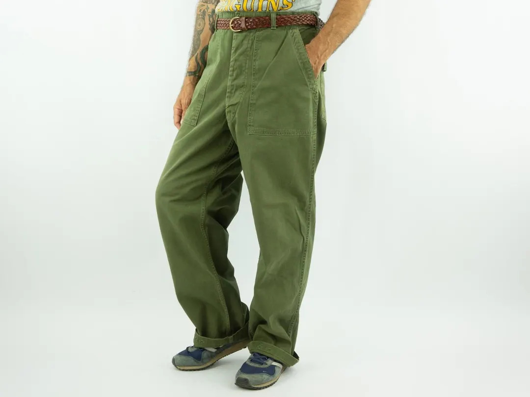 Vintage US Army OG-107 Pants 1970s | Fatigue Trousers 1st Pattern | Utility Military Type 1 - Ets... | Etsy (US)