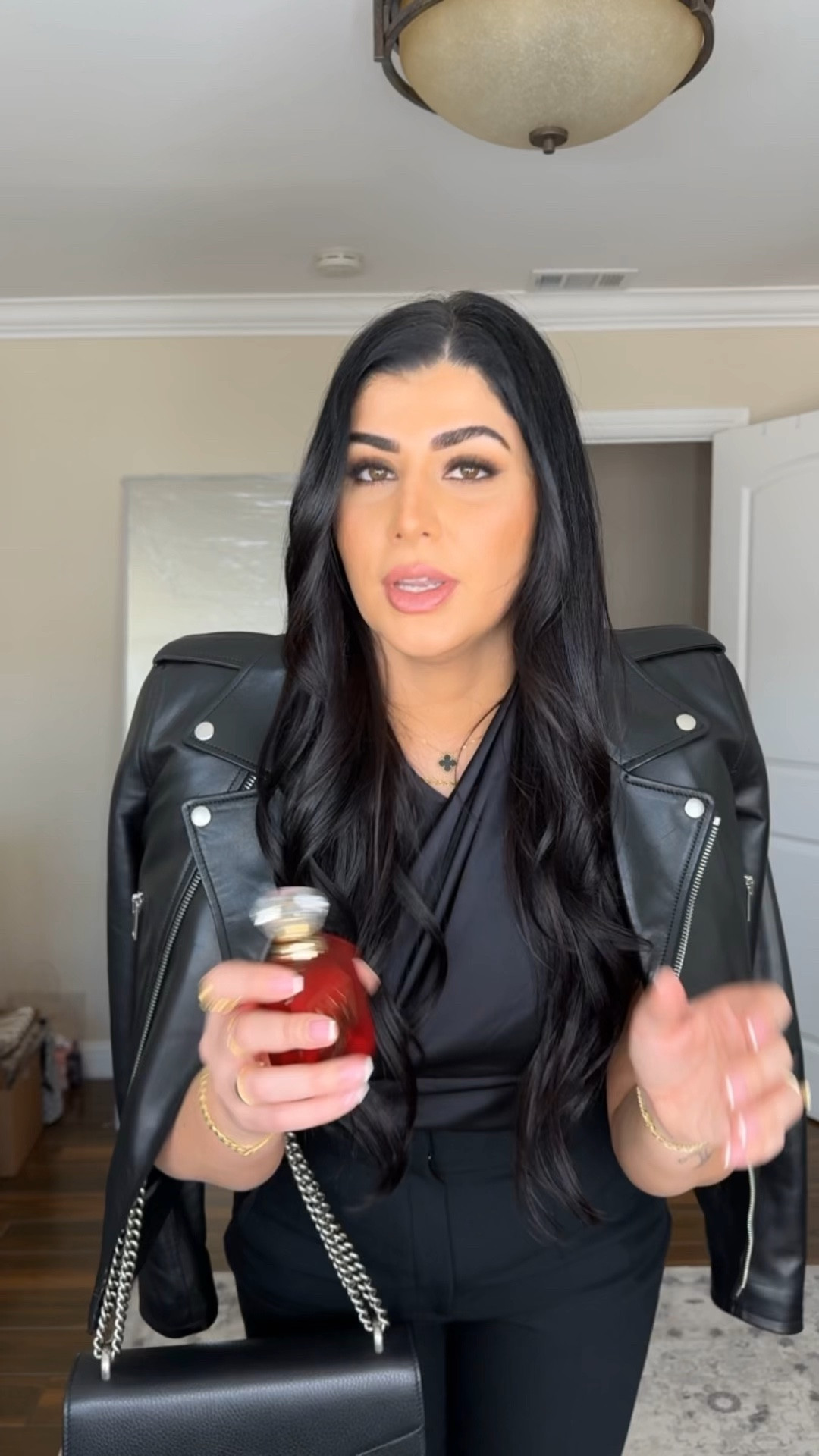 Black on black✨🫶🏼 
✨Perfume is Kayali Juicy Apple
✨lip liner Sweed Beauty shade Loulou 


#LTKsalealert #LTKbeauty #LTKVideo