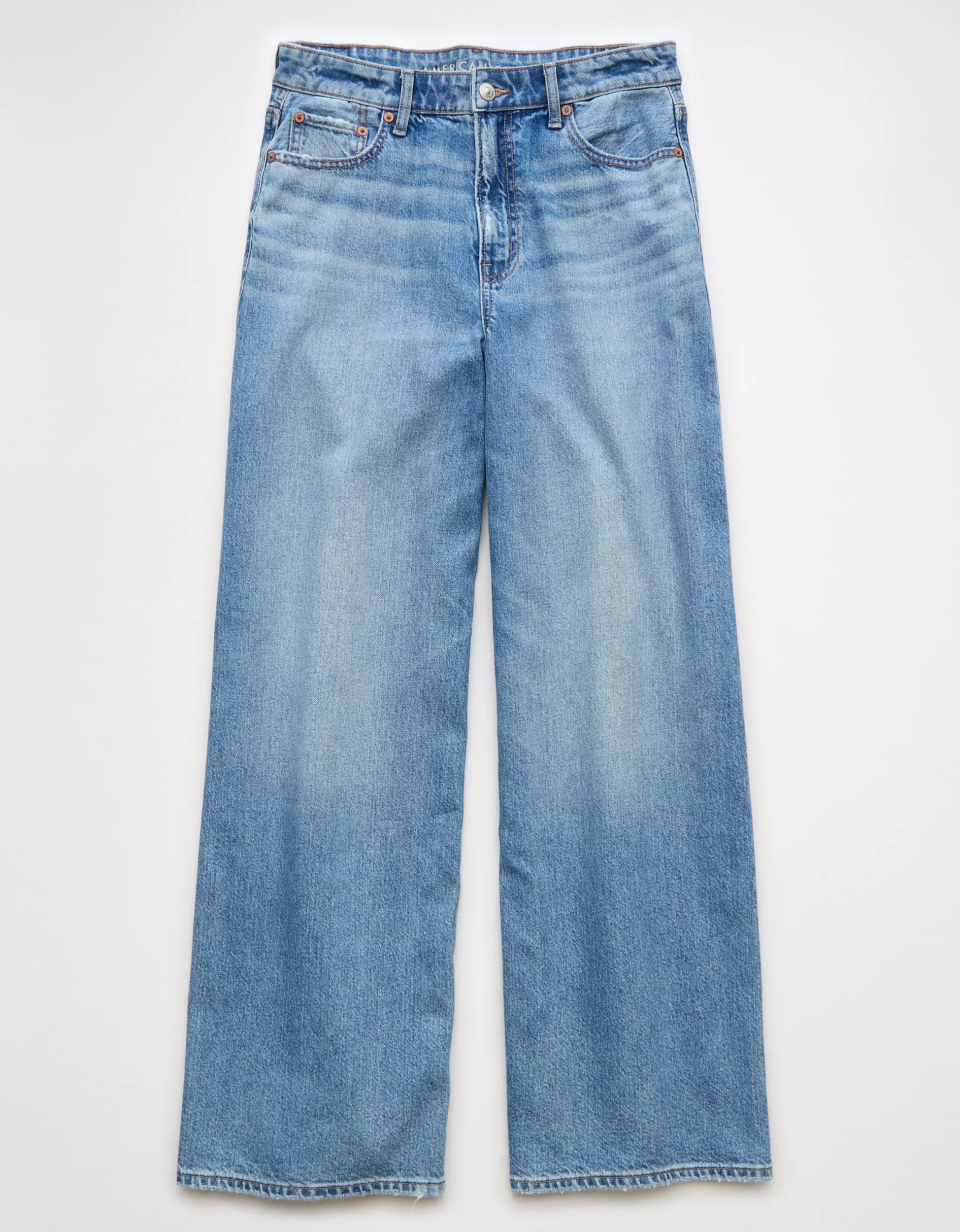 AE Strigid Super High-Waisted Ultra Wide-Leg Jean | American Eagle Outfitters (US & CA)