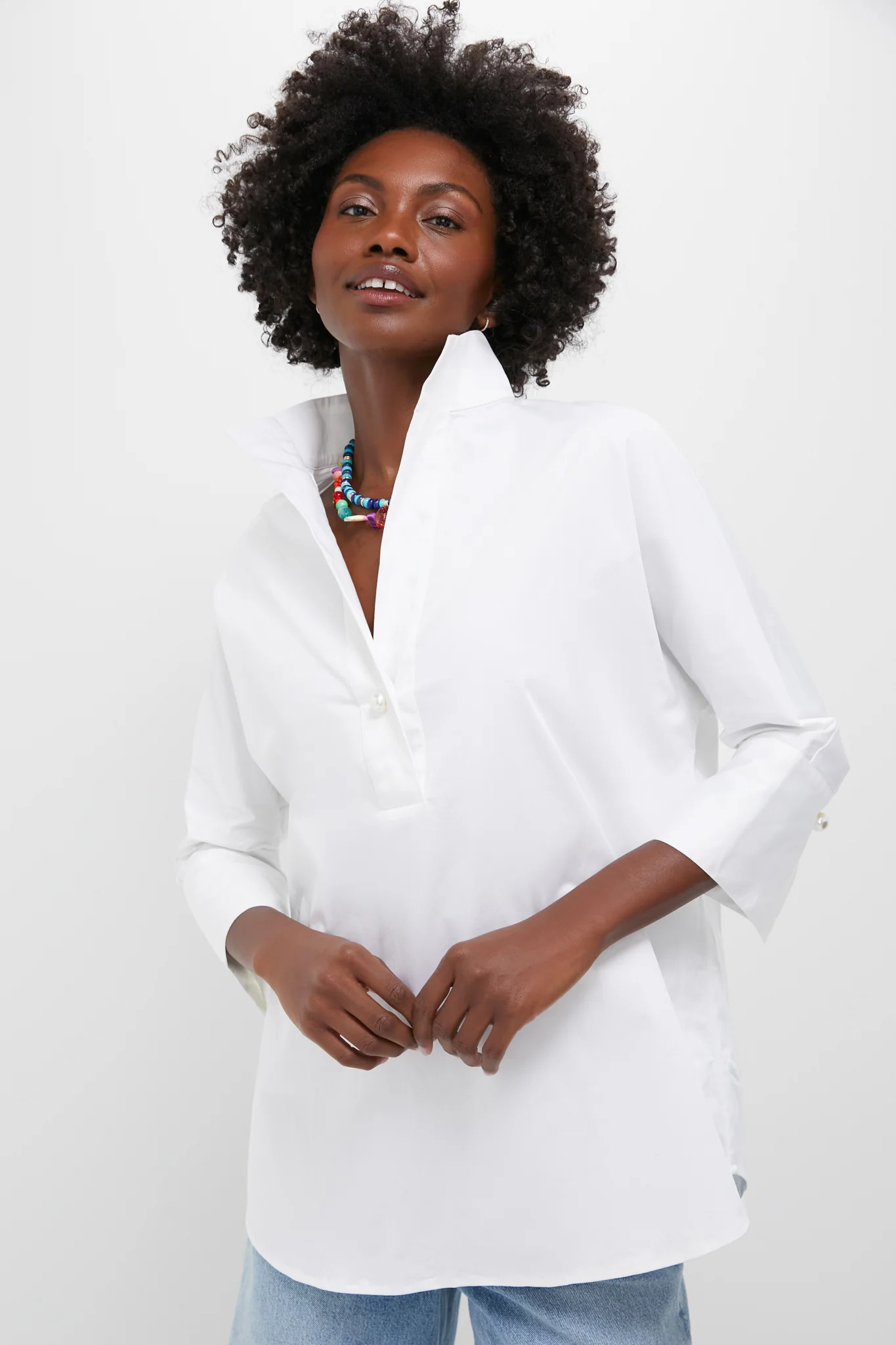 Blanc Willow Blouse | Tuckernuck (US)