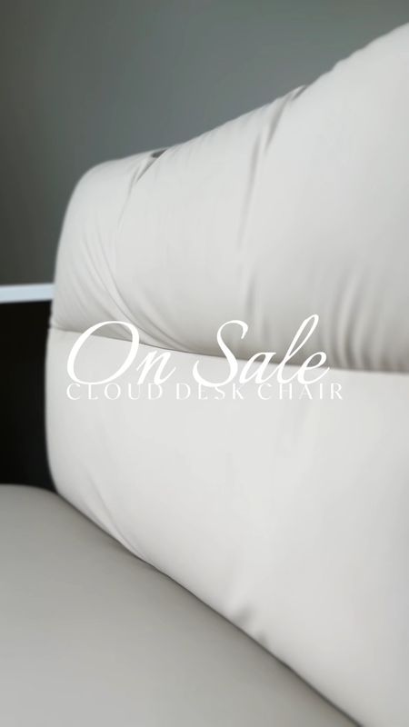 It's like sitting on a cloud ☁️ and it's on sale right now with an additional coupon to clip! 

I've been using this viral criss cross cloud desk chair from Amazon for a weeks now and can say it truly is so comfy! 

The material is so soft and plush, and it has all the adjustments you expect for an office chair like height and tilt. It also looks so aesthetic 🤩

Amazon viral products // home office decor // modern office chair // comfy desk chair // Amazon home favorites // neutral home decor

#LTKSaleAlert #LTKVideo #LTKHome