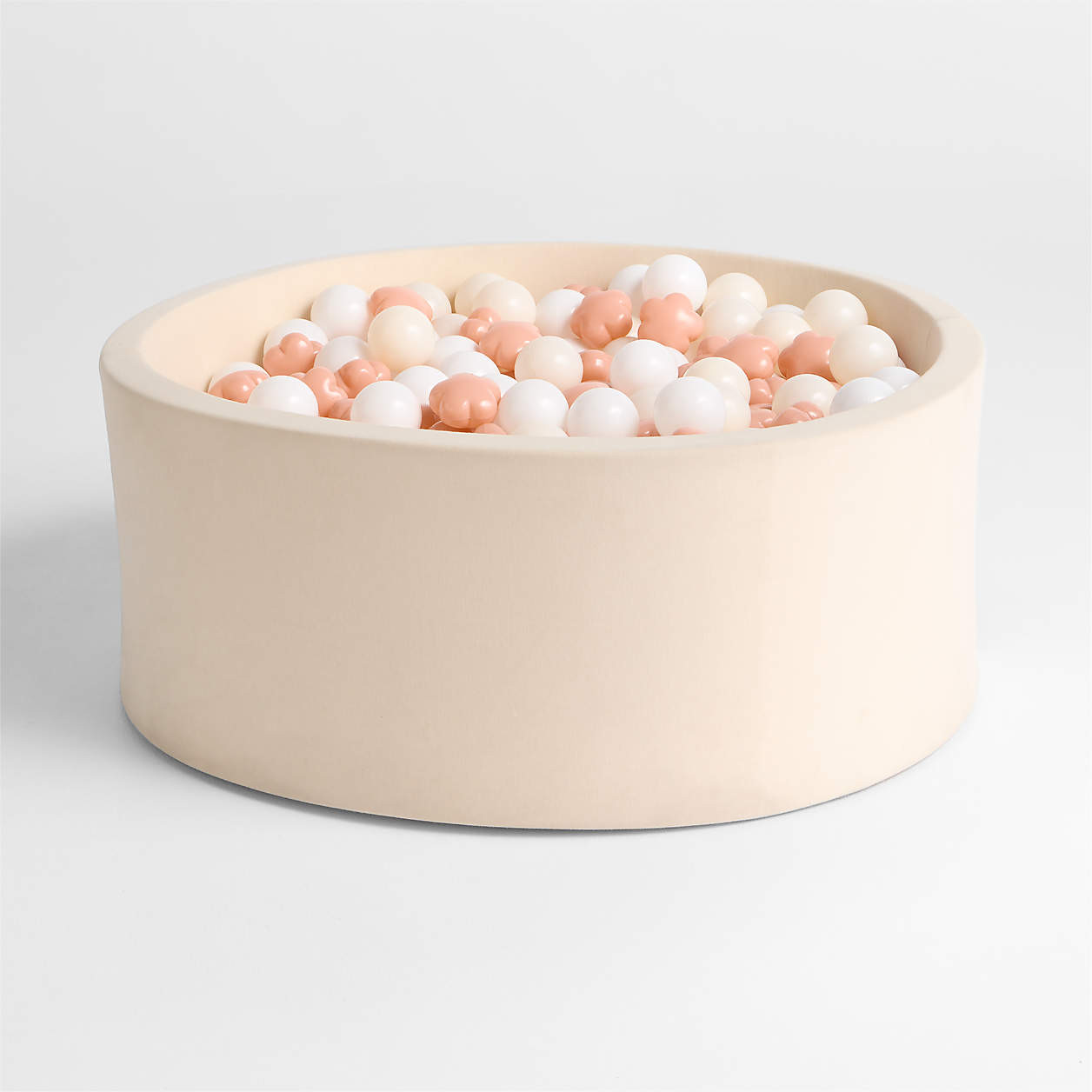 Baby and Toddler Natural Pop-Up Ball Pit with Flower Balls + Reviews | Crate & Kids | Crate & Barrel