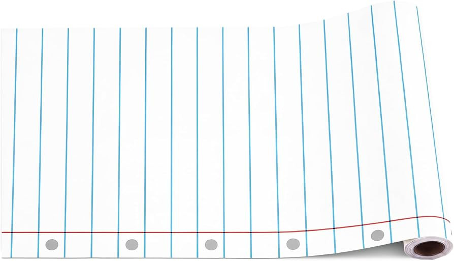 Fumete Notebook Back to School Paper Table Runner Roll, 25' Long x 16" Wide | Amazon (US)