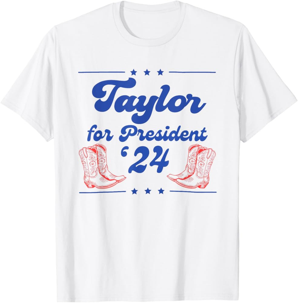 Vintage Taylor For President 2024 Taylor First Name T-Shirt | Amazon (US)