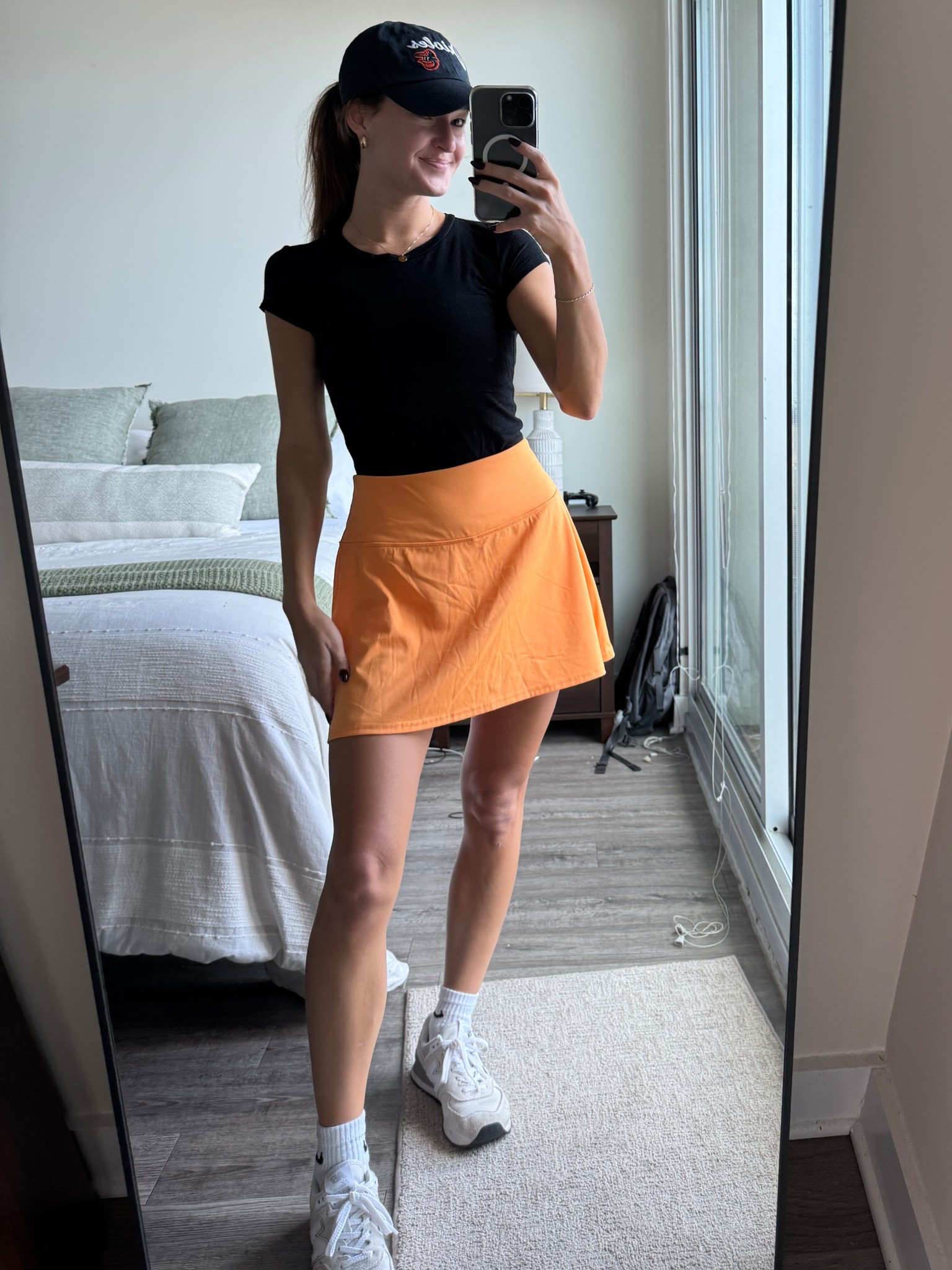 Baltimore Oriole’s Opening Day Outfit Inspo | Black & Orange Athleisure  | Nike Sneakers | Orange Women’s Tennis Skirt | Women’s Golf Outfit Inspo

#LTKSpringSale #LTKActive