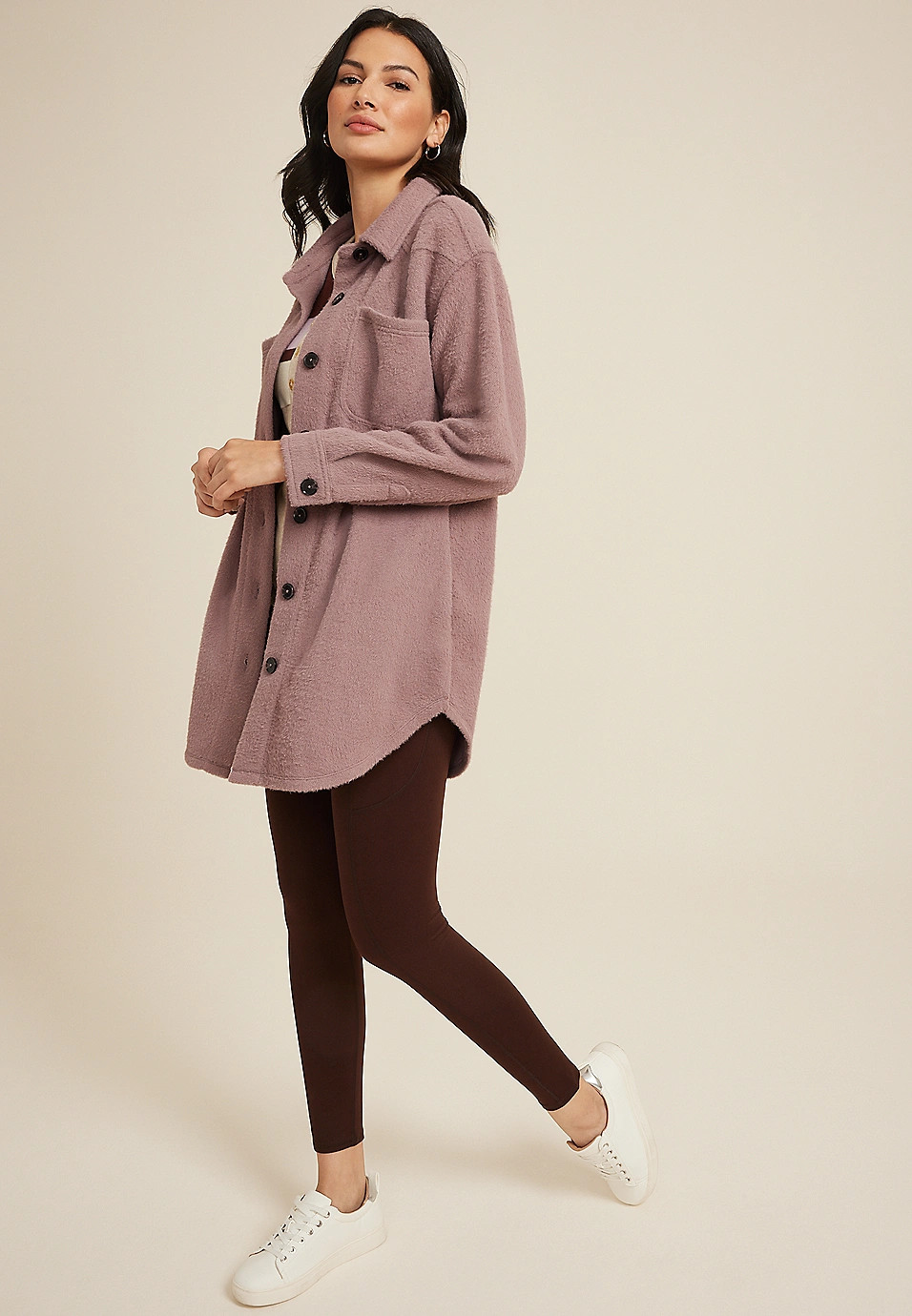 Super Plush Longline Shacket | Maurices