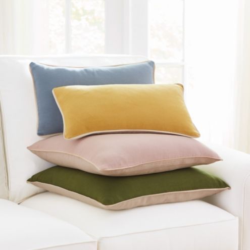 Washed Linen Square Throw Pillow Cover & Insert | Ballard Designs, Inc.