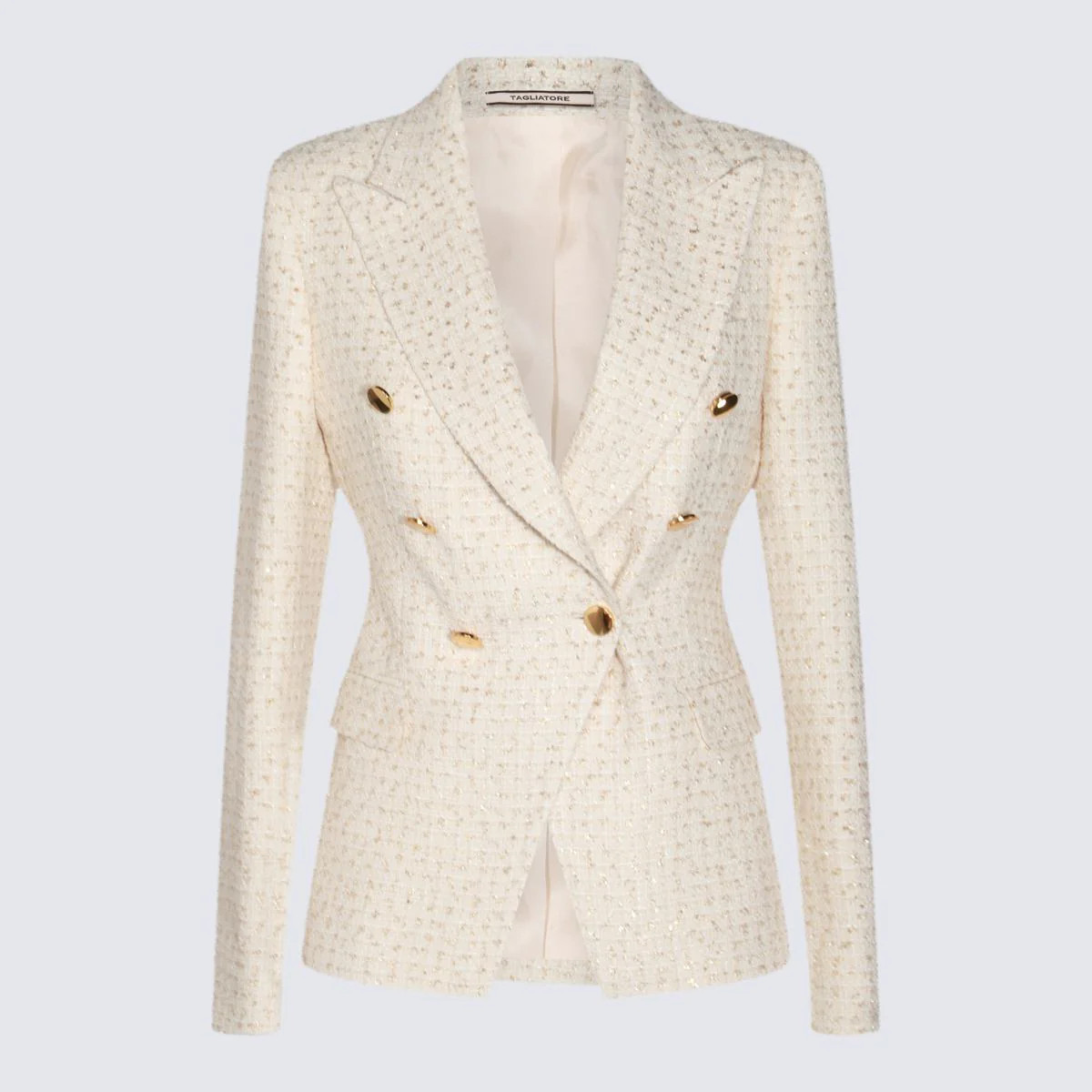 Tagliatore White Cotton Blazer | Baltini