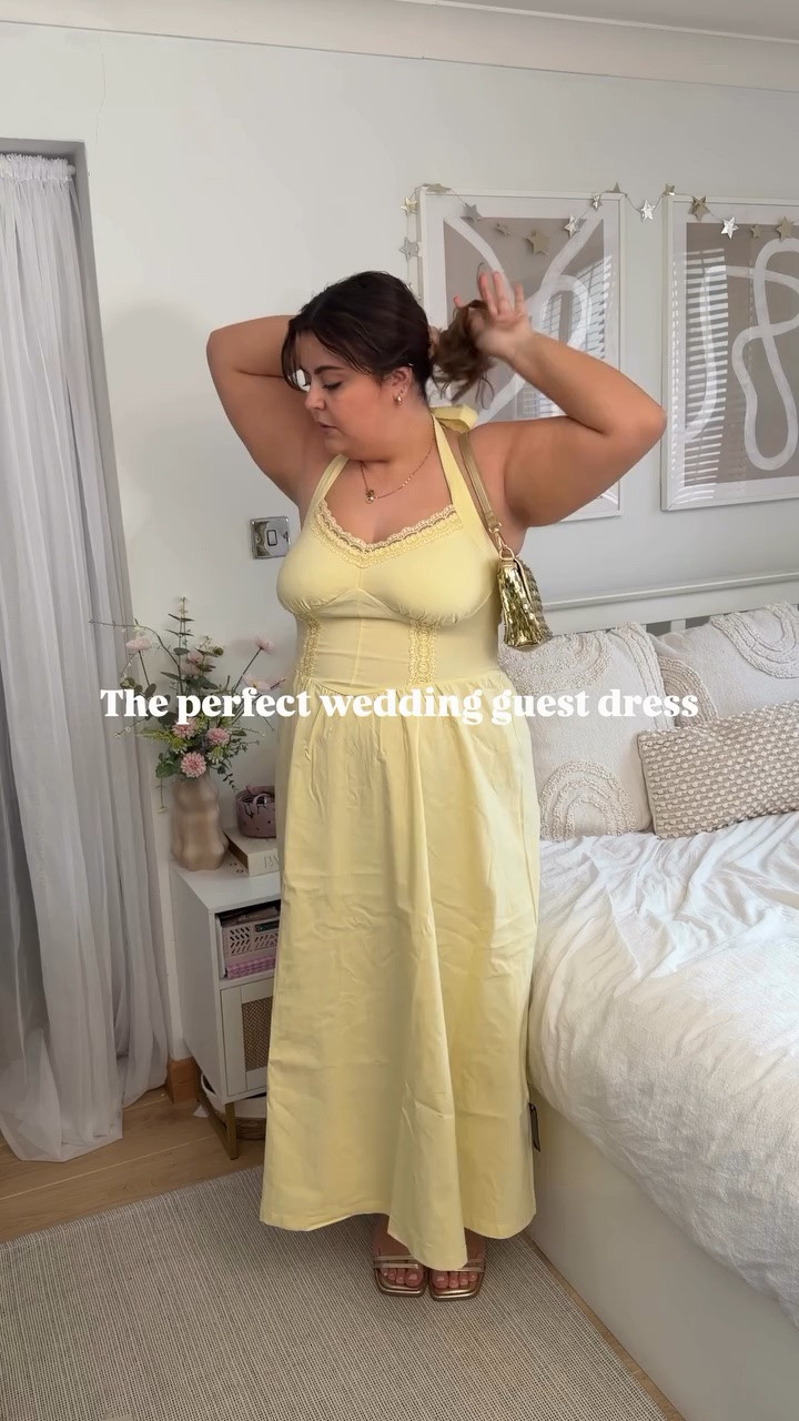 If anyone’s brother needs a date to a wedding, let me know 😂💒

Comment link’ and I can send you a dm with the outfit details 💛 @newlook pr

#midsizefashion #midsizestyle #springoutfit #weddingguestdress #yellowdress