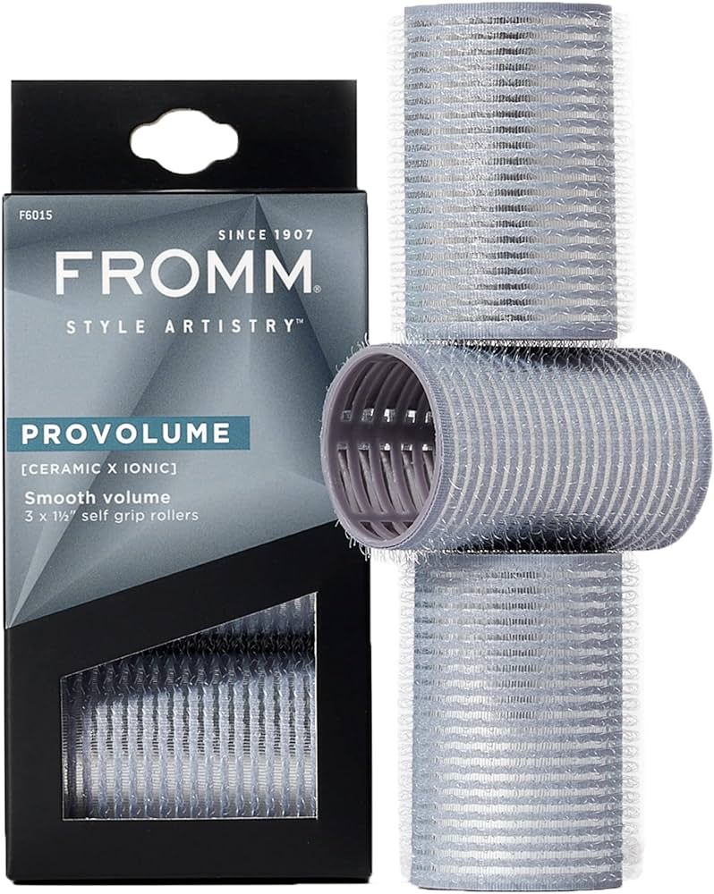 Fromm ProVolume 1.5" Self-Grip Ceramic Ionic Thermal Hair Rollers, 3 Count, Salon Quality Hair Cu... | Amazon (US)