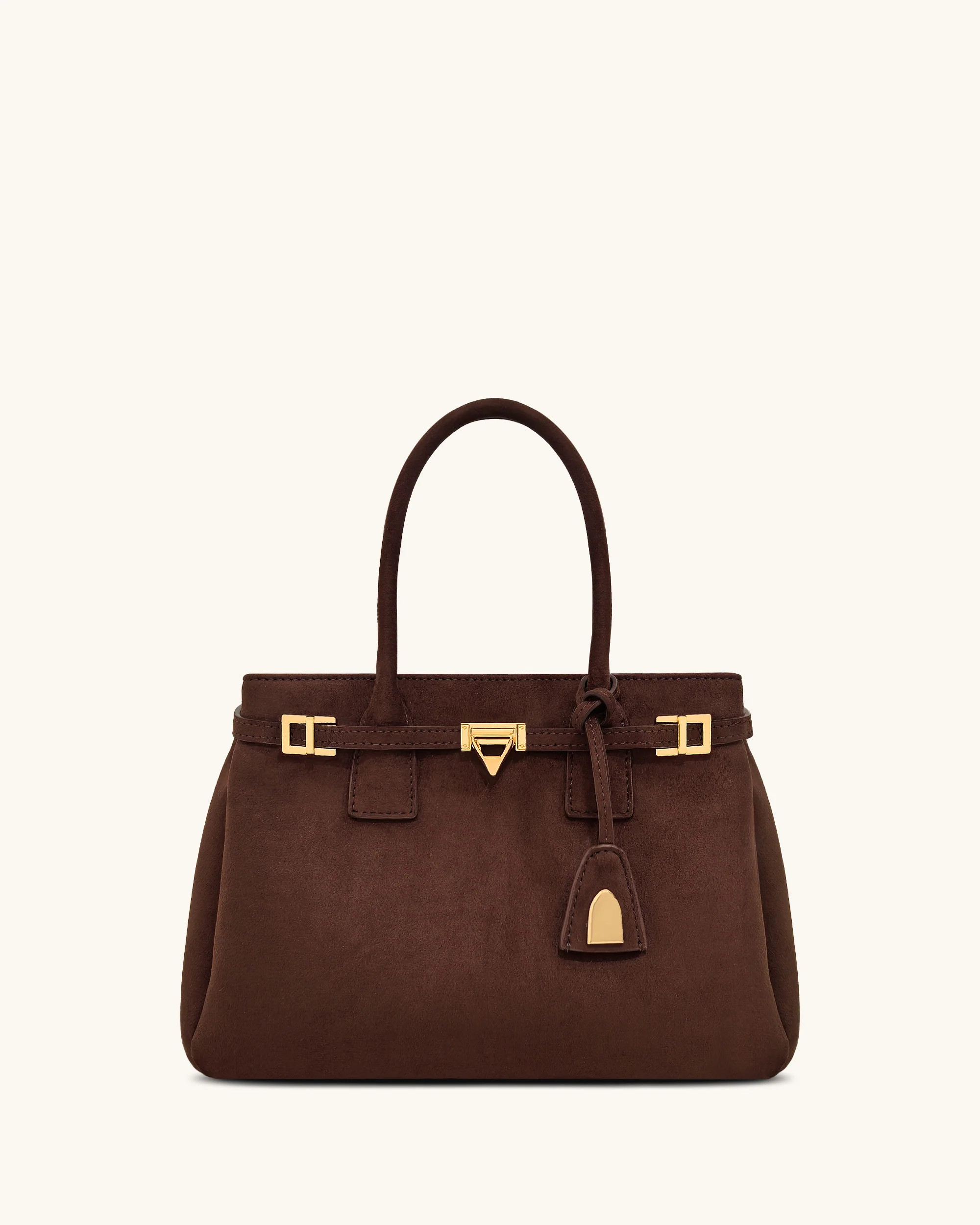 Miley Belt Embellished Tote Bag - Brown | JW PEI US