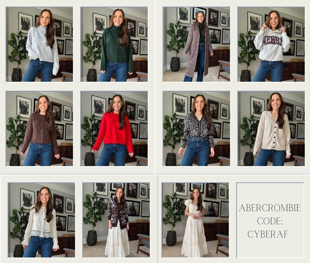 #AbercrombiePartner @abercrombie 
Cyber picks I’m loving this year.

Promo: *Offer valid in stores and online from 11/24/2025–12/1/2025 in US/CA. Excludes clearance and gift cards. Online price reflects discount.
Promo Code: Use code CYBERAF to get an additional 15% off everything in stores and online at checkout from 11/24/2025–12/1/2025 in US/CA. Excludes clearance and gift cards. See details online. 

 