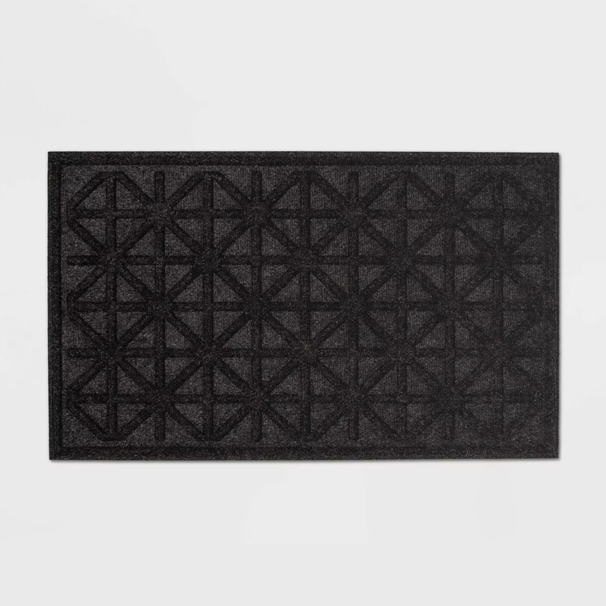 1'6"x2'6" Diamond Utility Mat Rug Black - Mohawk | Target