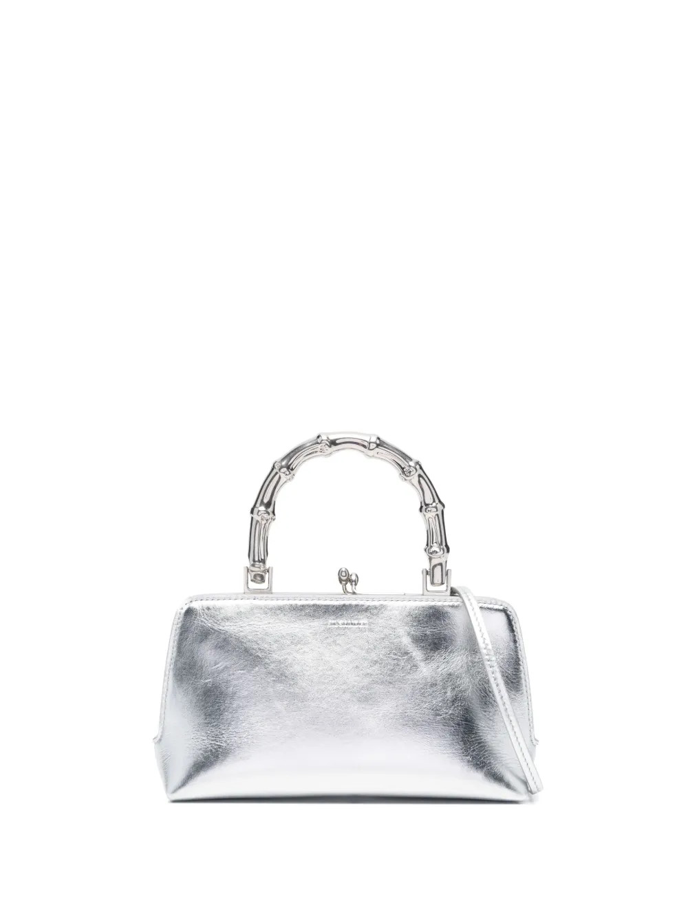 Jil Sander Small Goji bamboo-handle Metallic Tote Bag - Farfetch | Farfetch Global
