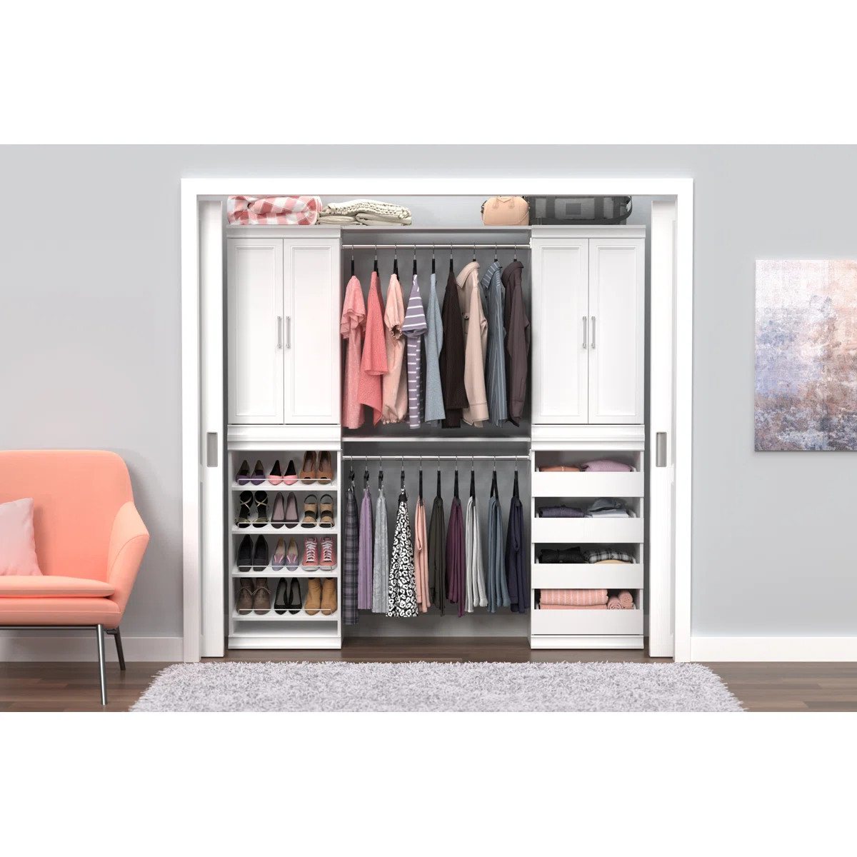 Modular Storage 21.38" W 4-Drawer Unit | Wayfair North America