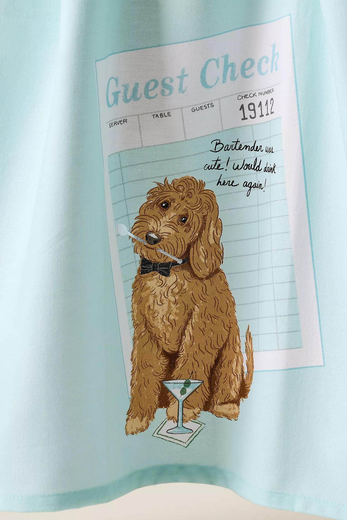Cute Bartender Dog Dish Towel | Anthropologie (US)